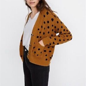 Women’s XS Madewell Hillview Cardigan Sweater in Painted Spots